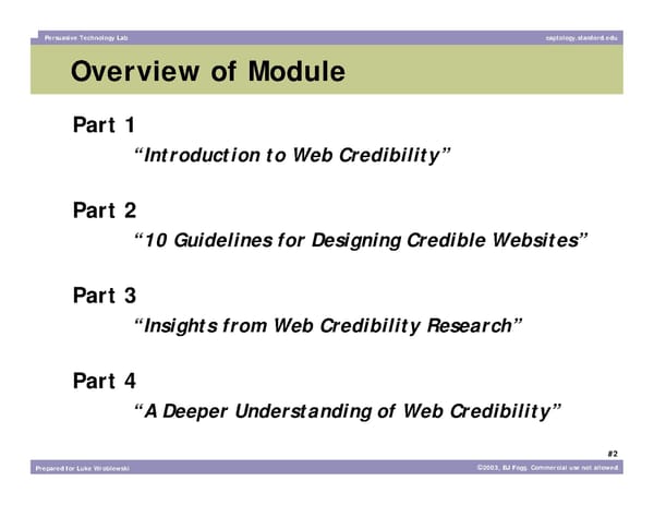 What Makes a Website Credible? - Page 2