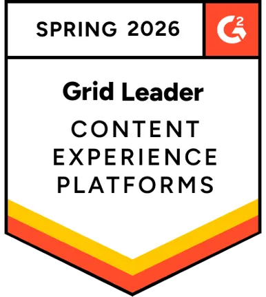 G2 Grid Leader, Spring 2026: Content Experience Platforms